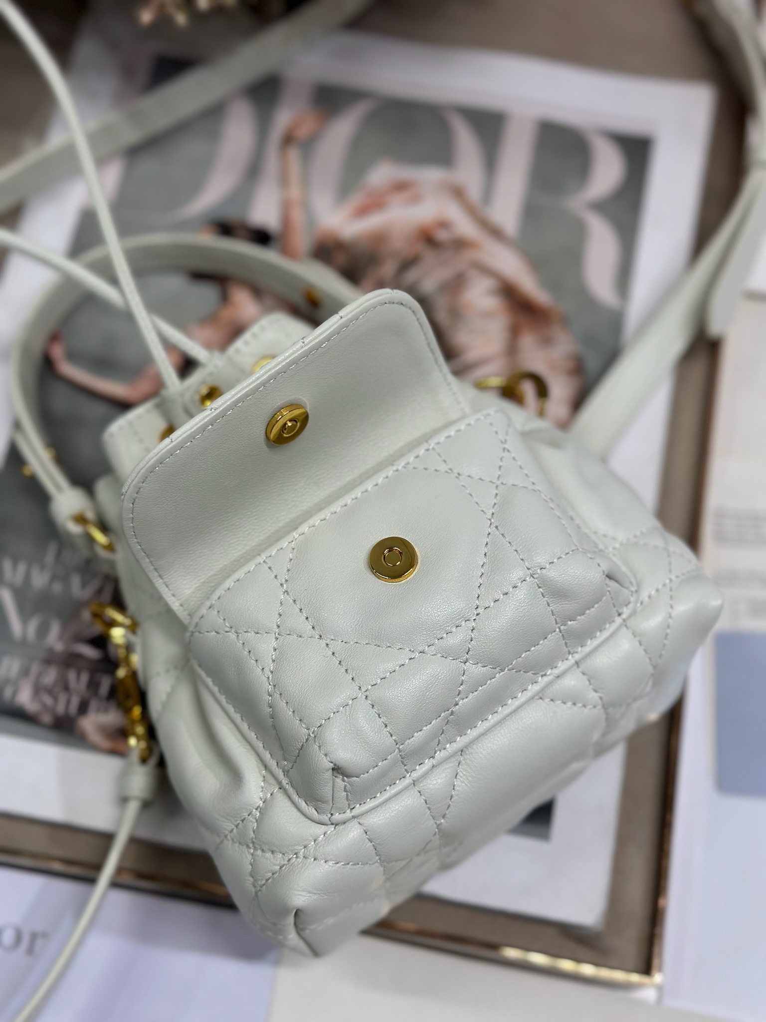 Mini Dior Caro Bucket Bag