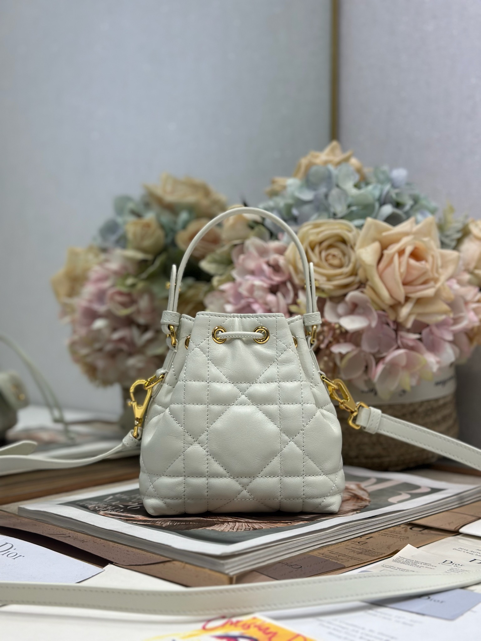 Mini Dior Caro Bucket Bag