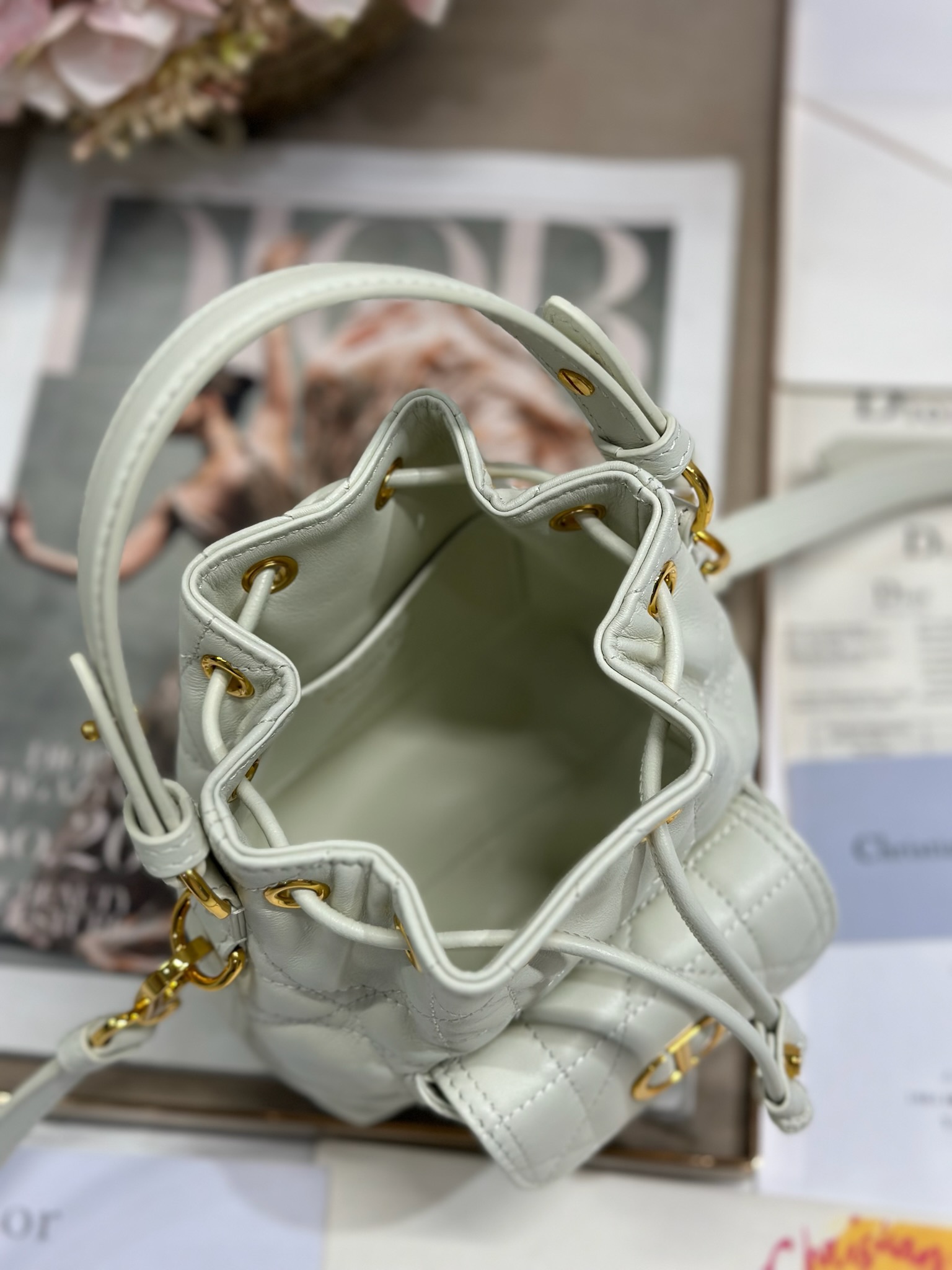 Mini Dior Caro Bucket Bag