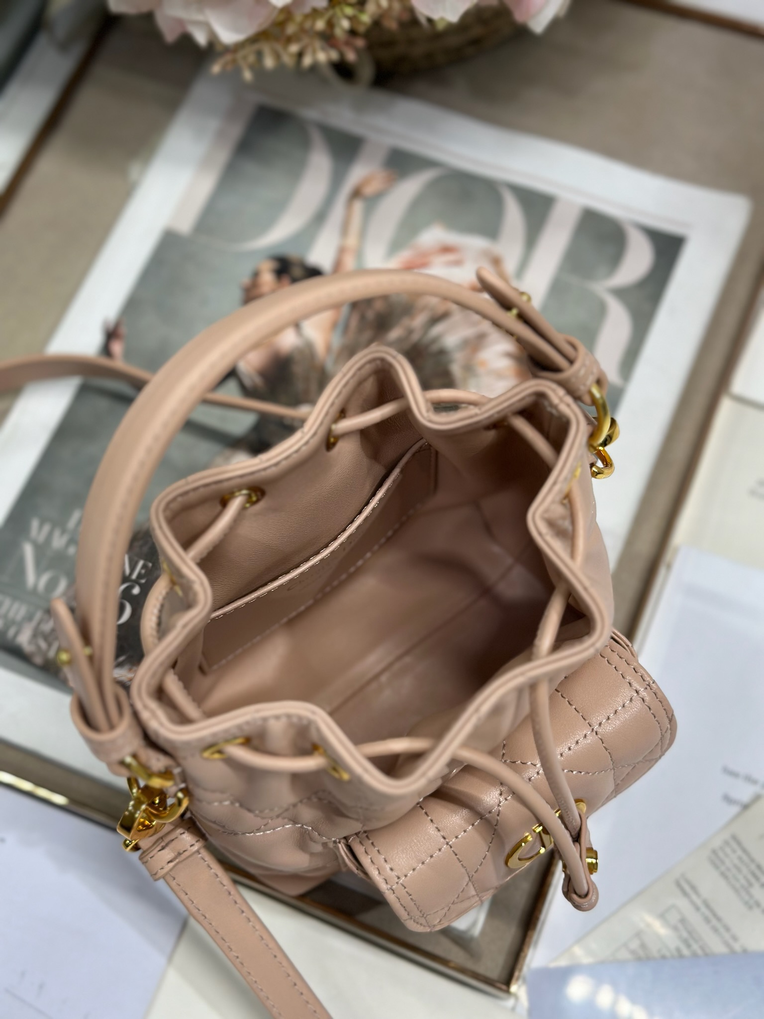 Mini Dior Caro Bucket Bag
