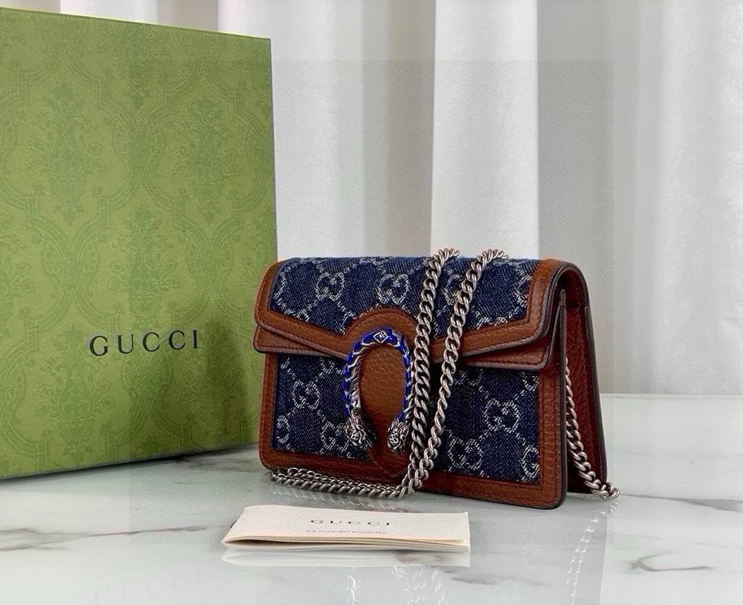 Gucci Dionysus Denim Series Mini Chain Bag