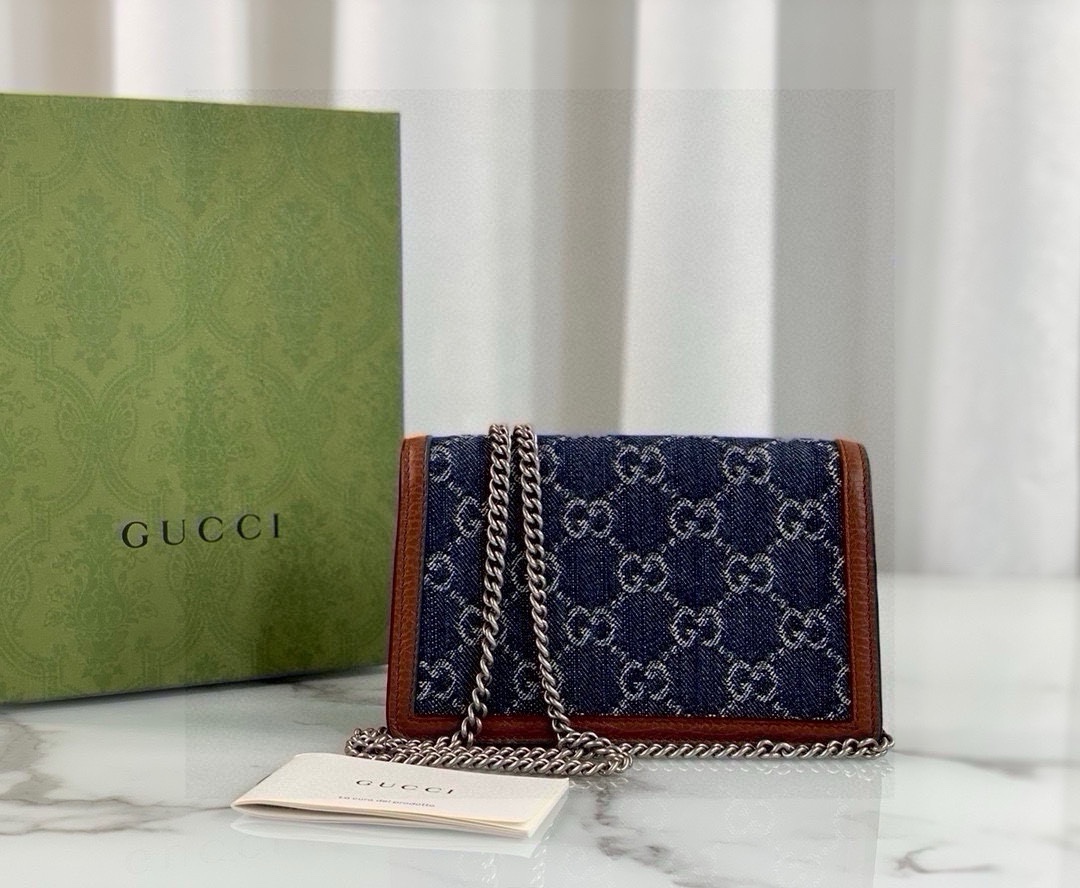 Gucci Dionysus Denim Series Mini Chain Bag