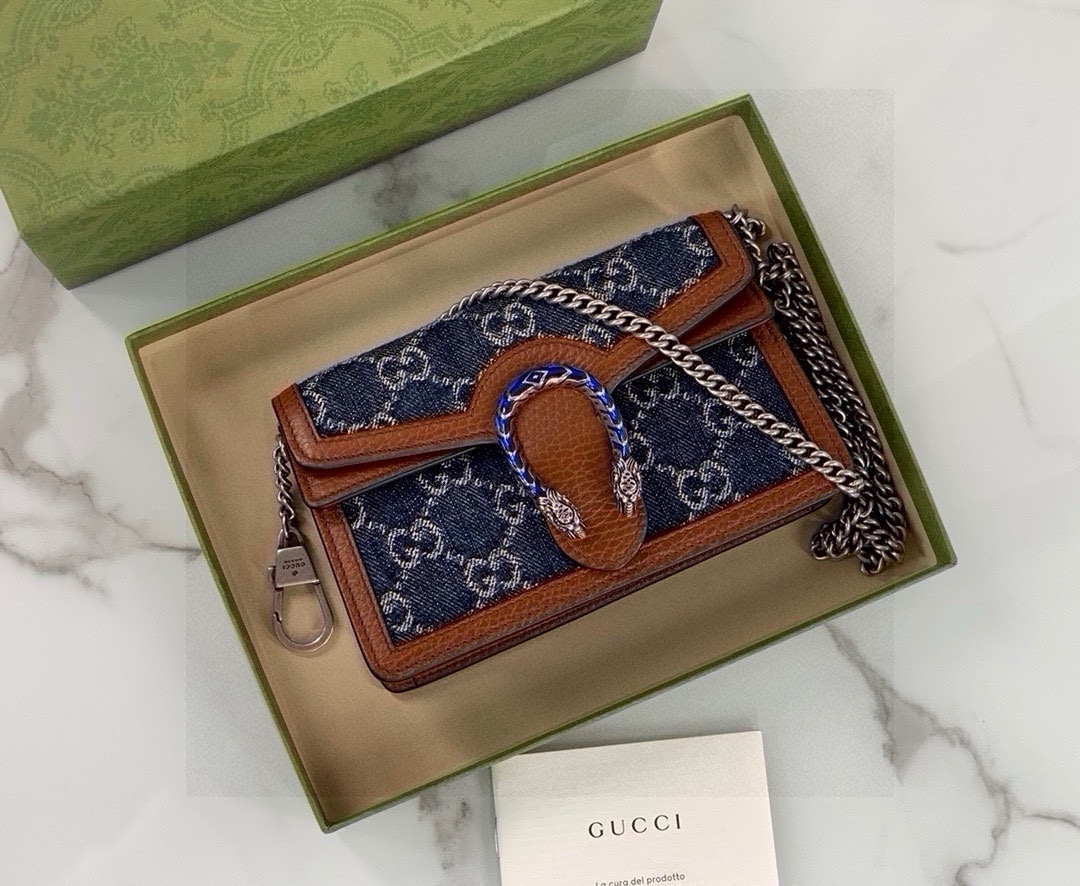 Gucci Dionysus Denim Series Mini Chain Bag