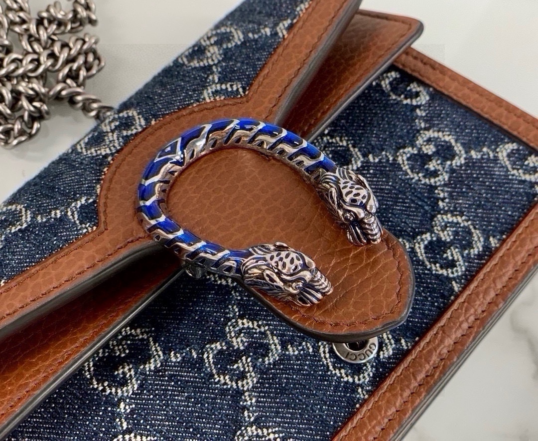 Gucci Dionysus Denim Series Mini Chain Bag
