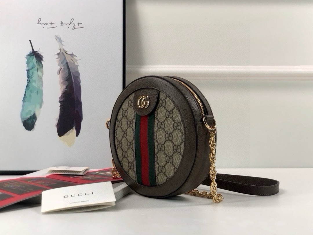 Gucci Ophidia series round shoulder bag