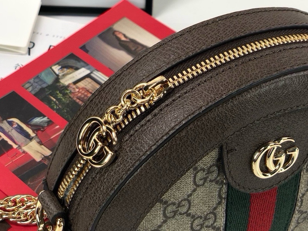 Gucci Ophidia series round shoulder bag