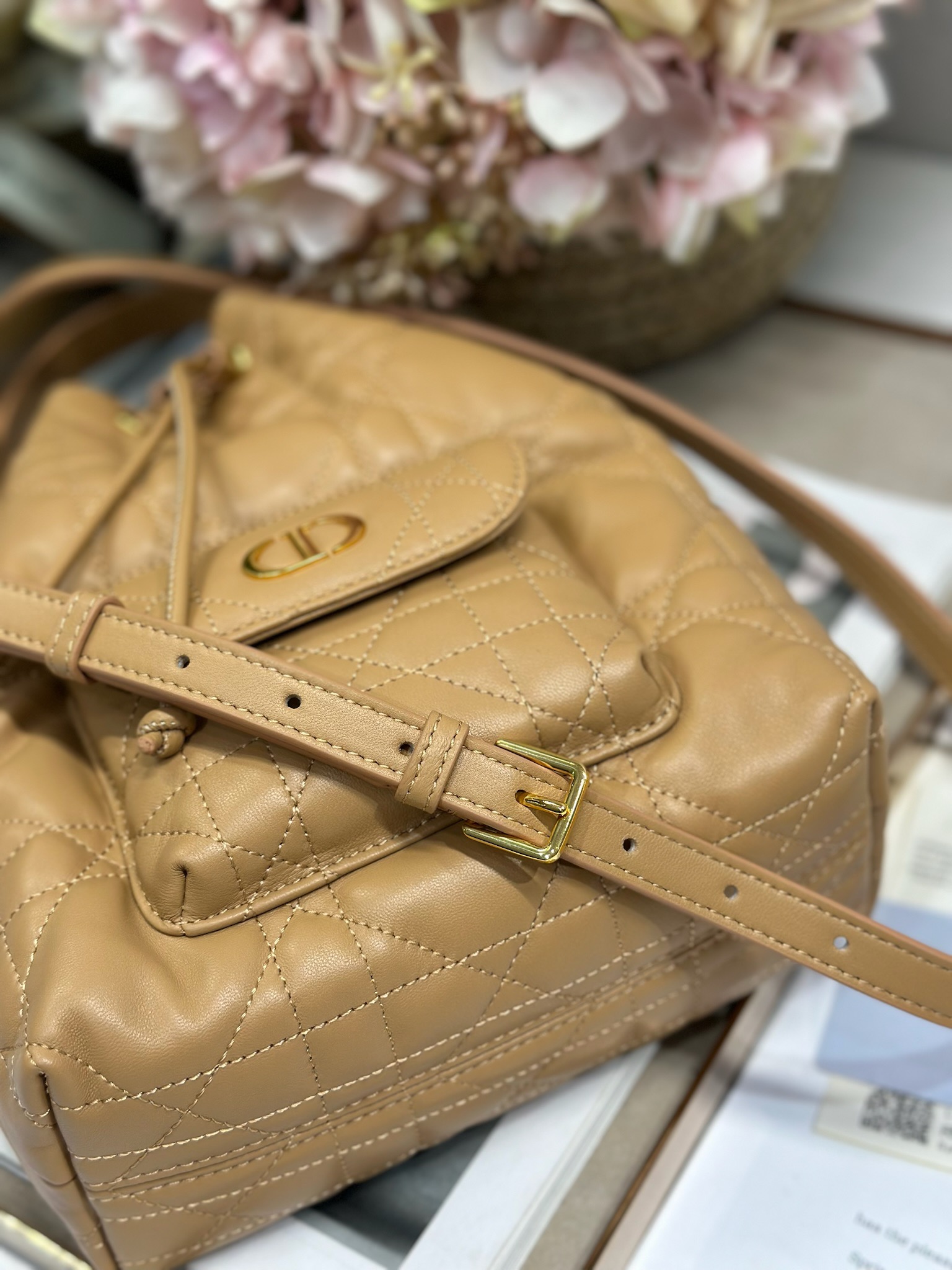 Small Dior Caro Bucket Bag